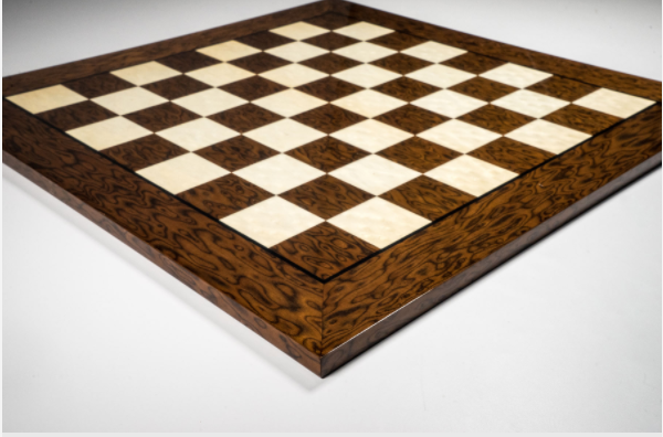 One of the handmade chess boards
