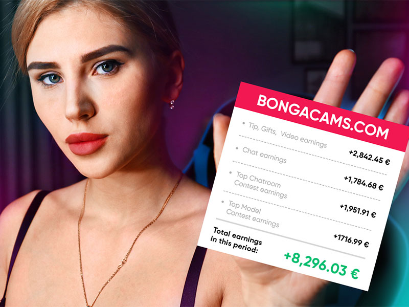 Madrid shares real figures of her income on Bongacams