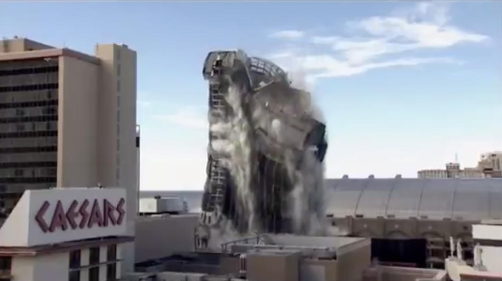 WATCH: Trump Plaza Implodes in Atlantic City Much Like His Presidential Reign