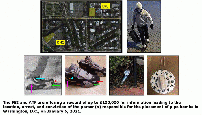 FBI ups the reward for information on bombs near Capitol Building