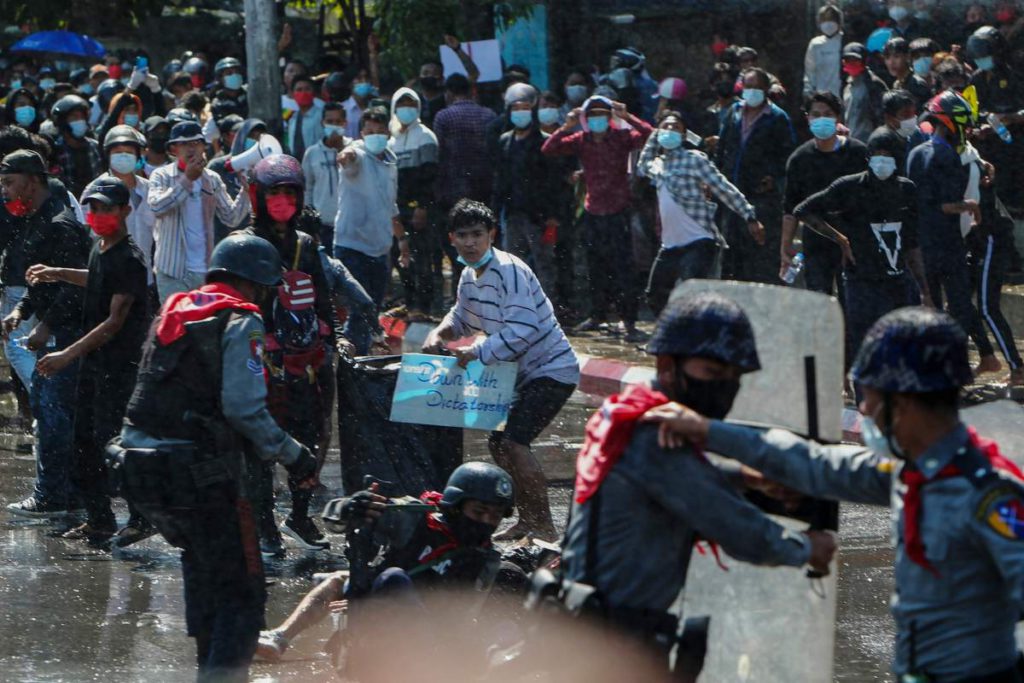 WATCH: Police Open Fire On Anti-Coup Protesters In Myanmar As Clashes Intensify
