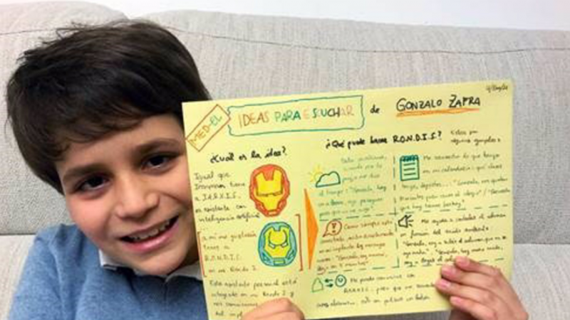 Deaf boy, 9, wins international contest with invention inspired by superhero