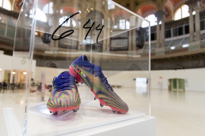 Messi's world record-breaking boots to be auctioned for children's cancer charity