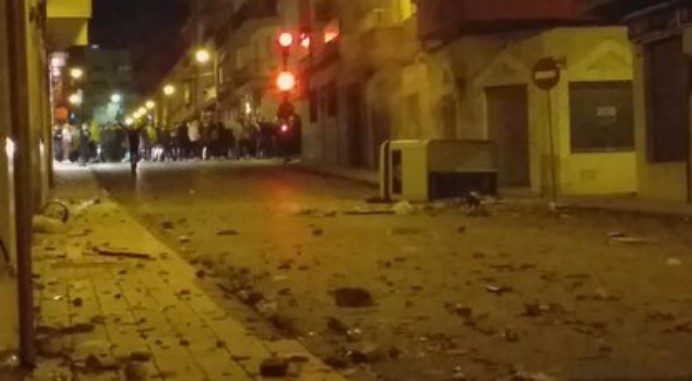 Riots In Linares, Jaen On Saturday Caused 30,000 Worth Of Damage