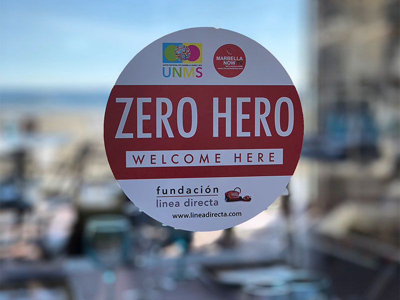 ZERO HERO: Helping to support local businesses.