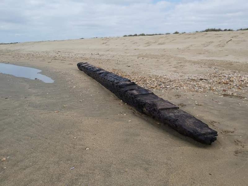 Ancient keel could belong to 18th century ship chased by English pirates