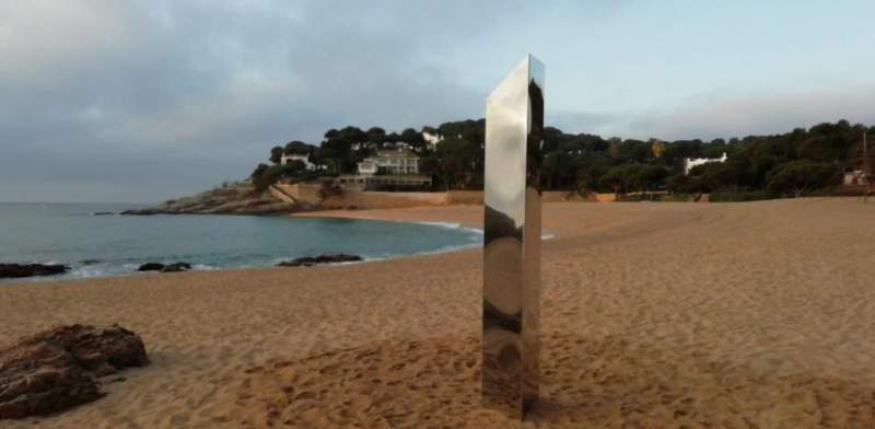 Another mystery monolith turns up on Costa Brava beach