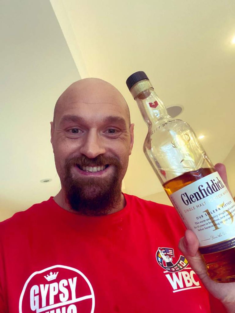 Tyson Fury Warming Up For Proposed Anthony Joshua Fight With Beer and Whisky