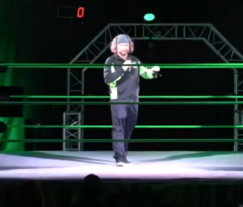 Professional Wrestling Promoter Stops Event To Address Racist Fan Chant