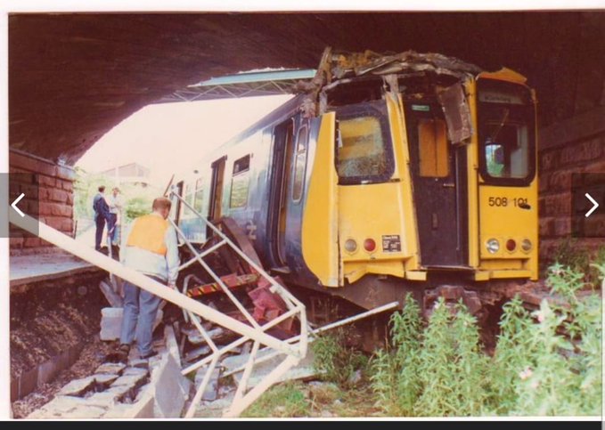Merseyside Train Derails Causing Huge Amount Of Damage
