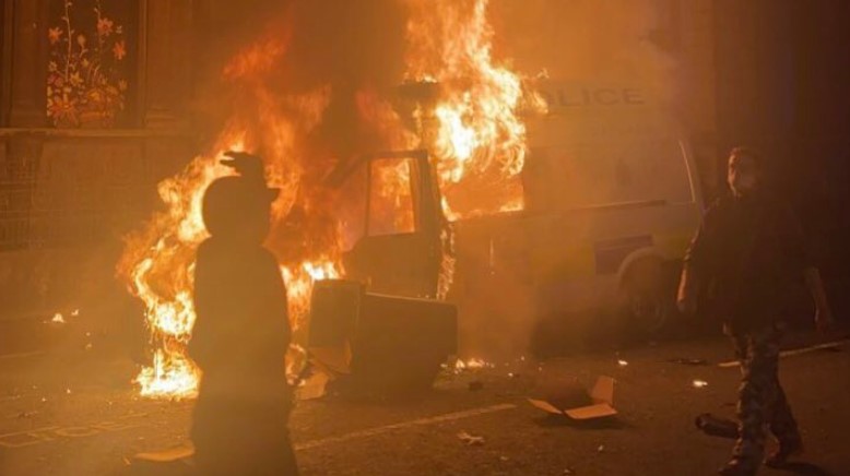 Bristol Demo Turns Into Full-Scale Rioting