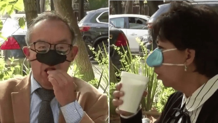 Scientists Create Bizarre New Covid Nose Mask To Allow People To Eat ‘Safely’