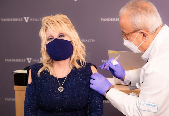 Dolly Parton Gets Her First Dose Of Moderna Vaccine She Helped Fund