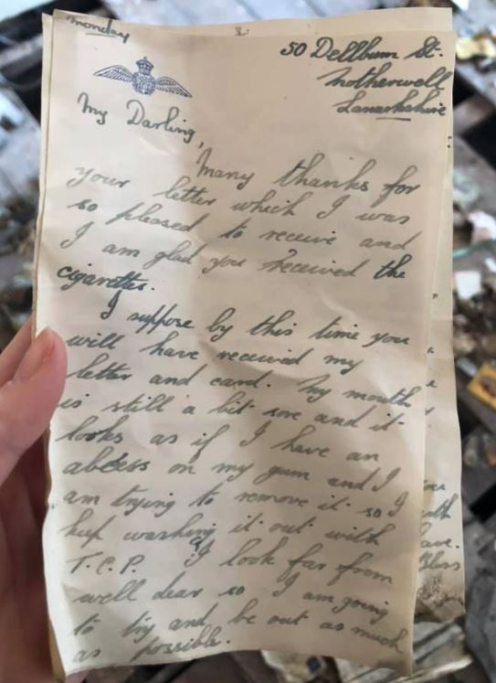 World War II Love Letters Discovered Hidden under Floor Boards of Scarborough Hotel