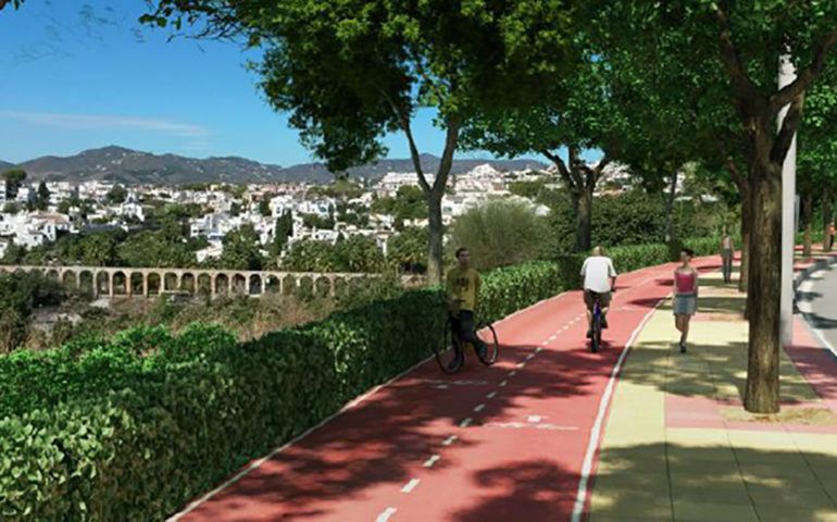First Step Taken In The Construction Of Bike Lane Linking Nerja And Maro