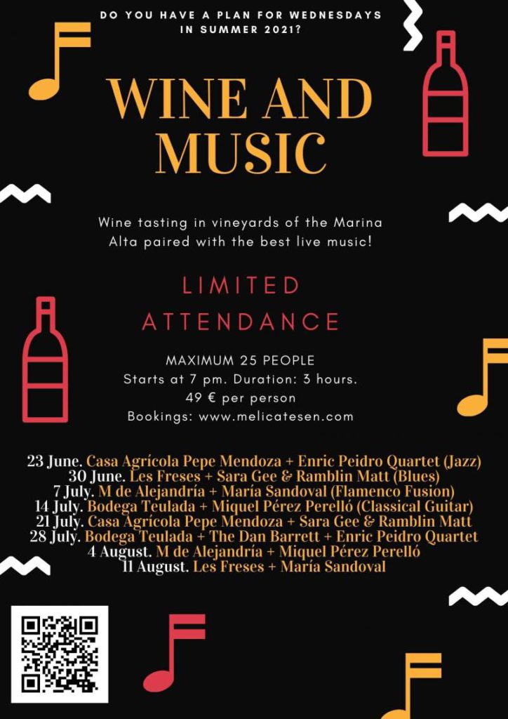 Live music and wine-tasting
