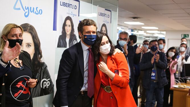Isabel Díaz Ayuso Celebrates Victory In Madrid With More Than 60% Of The Votes Counted