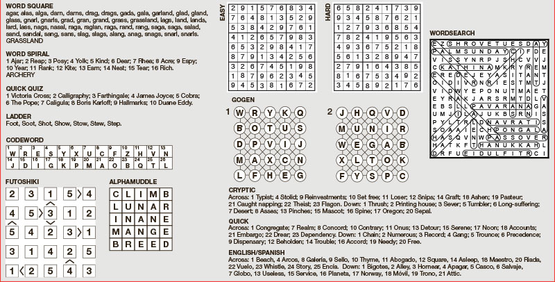 Puzzle Solutions 1871