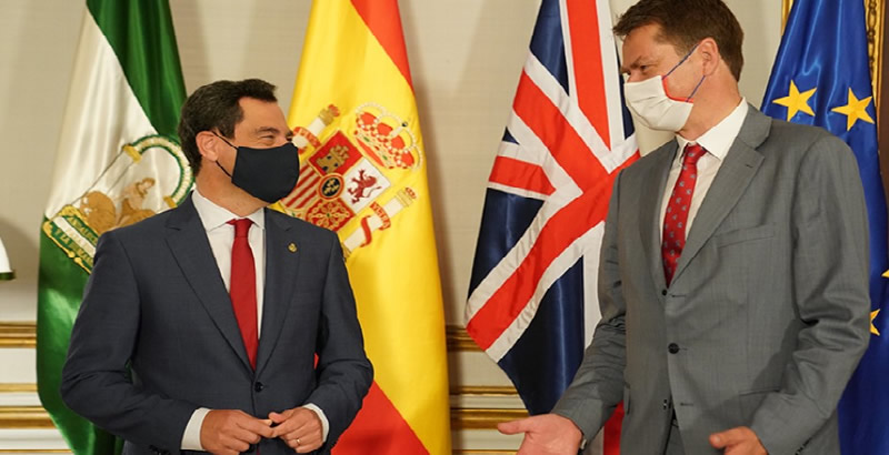 Juanma Moreno Meets With The British Ambassador To Spain