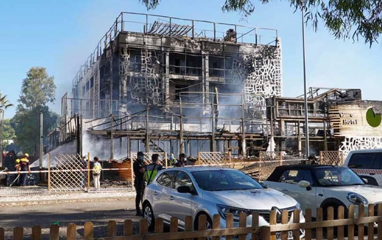 Initial Investigations Point To Marbella's Sisu Hotel Fire Being Started Deliberately