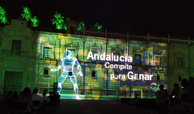 Junta Illuminates Seville To Celebrate The Start Of The Eurocup