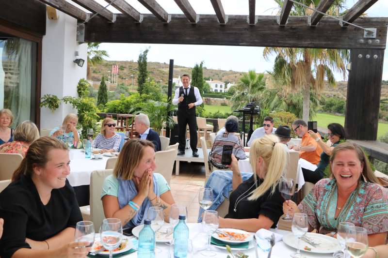 Guests enjoyed the food and music from Ricky Lavazza