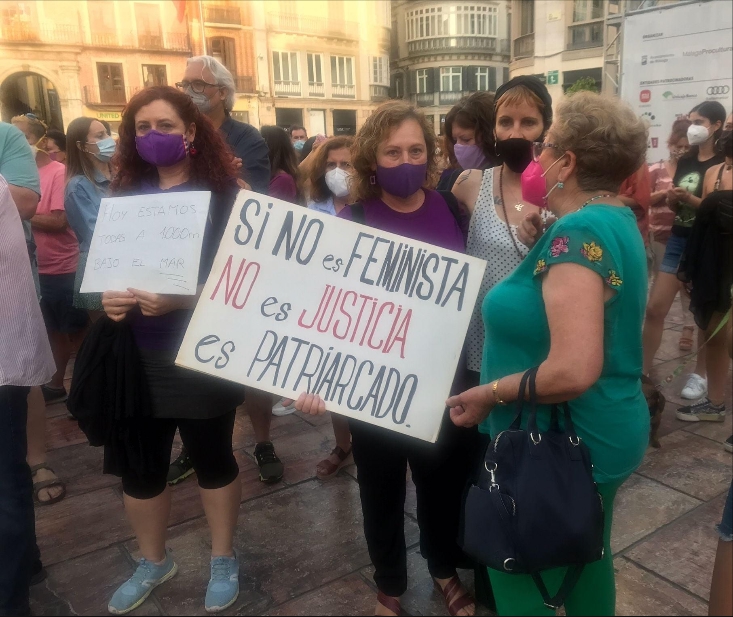 Dozens of Women Demonstrate in Favour of Gender Rights in Malaga