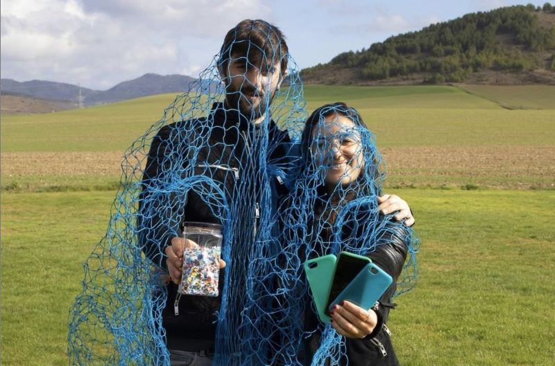 The siblings create new items from plastic waste