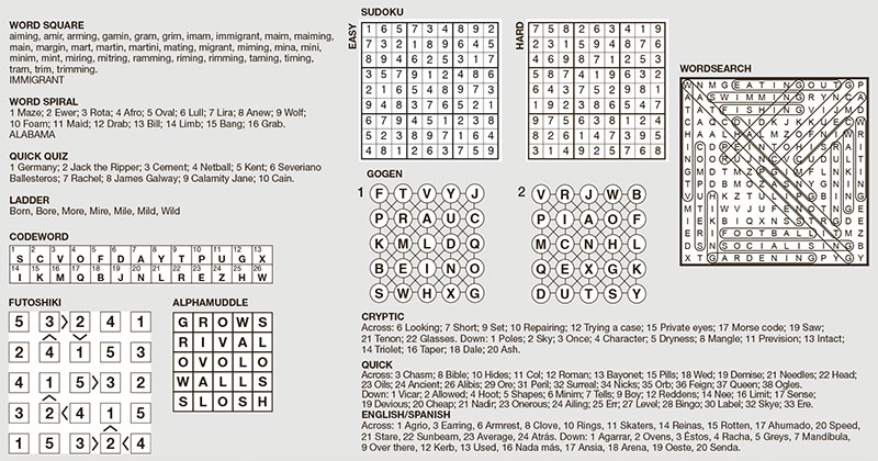 Puzzle Solutions Edition 1876