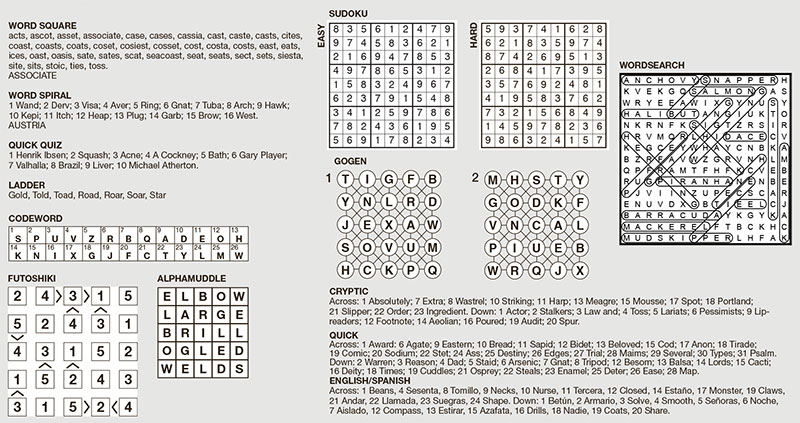 Puzzle Solutions Edition 1877