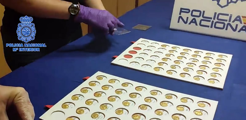 Madrid Police Recover 90 Gold Coins From The Roman Empire