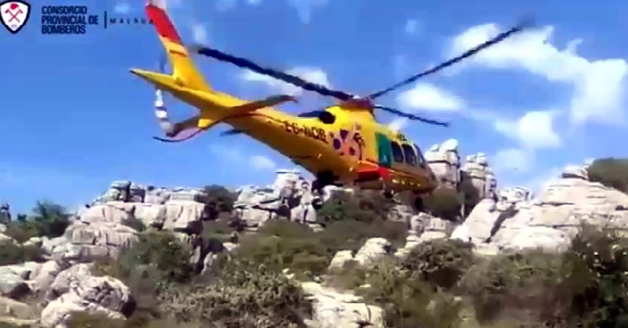 Eighty-Year-Old Antequera Hiker In Dramatic Helicopter Rescue