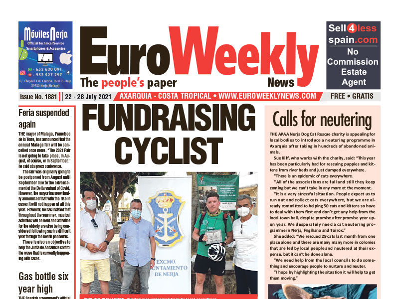 Euro Weekly News - Axarquia 22 - 28 July 2021 Issue 1881