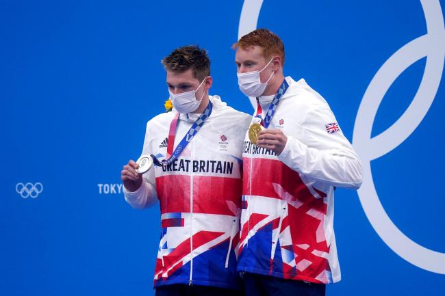 Team GB take gold and silver in the men's 200m freestyle