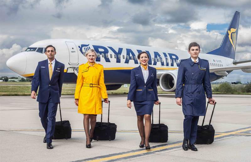 Ryanair seeks cabin crew in Spain