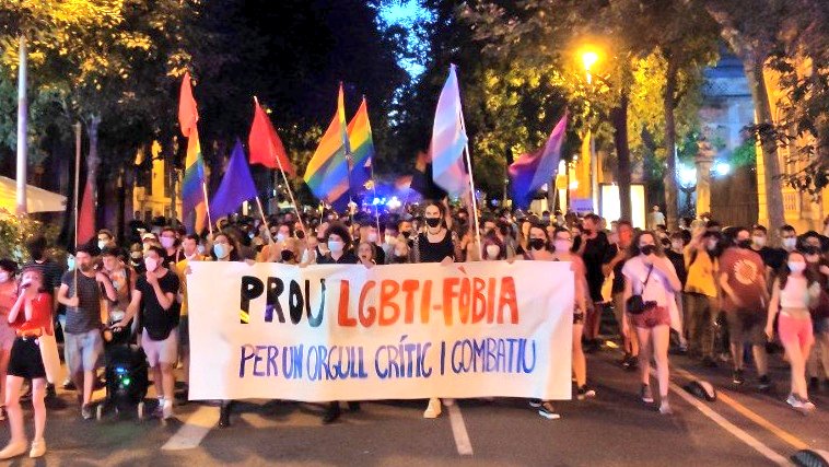 March against homophobia in Barcelona