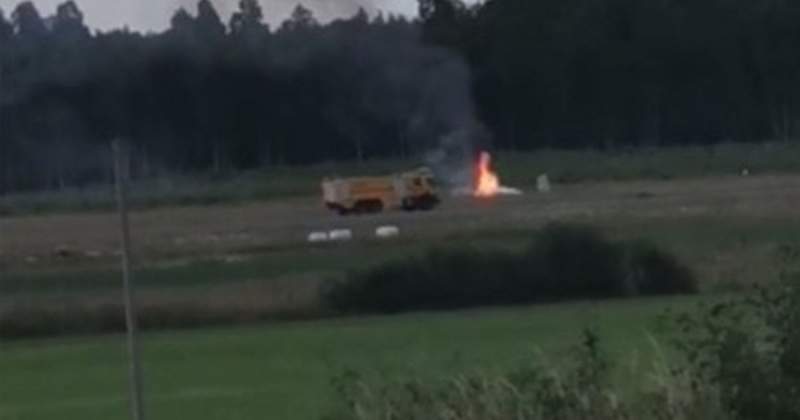 Plane carrying skydivers crashes in Sweden killing all nine on board