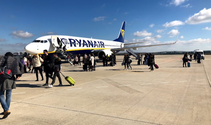 First 'Freedom Day' flight arrives at Jerez airport in Cadiz