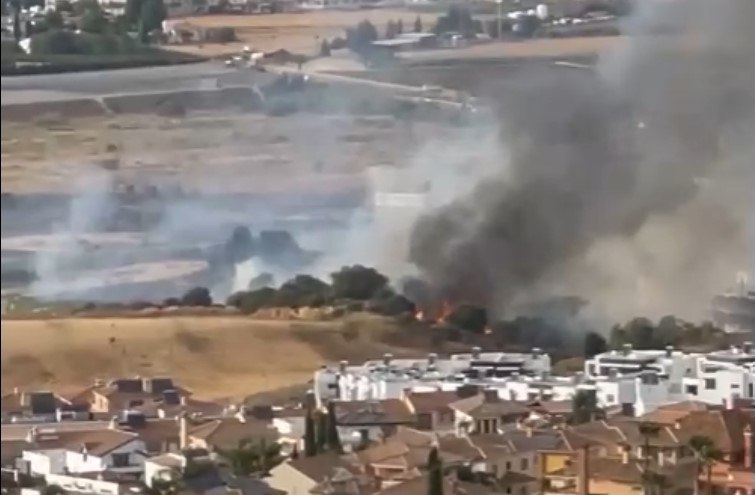 Forest fire breaks out in Alhaurin de la Torre