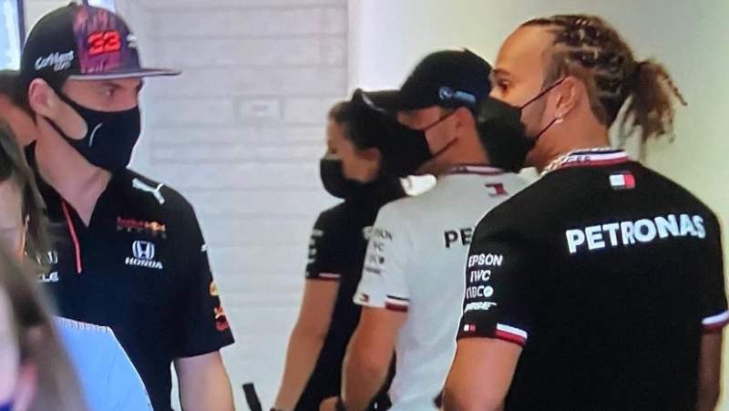 Max Verstappen berates Lewis Hamilton ahead of Sunday's Hungarian GP