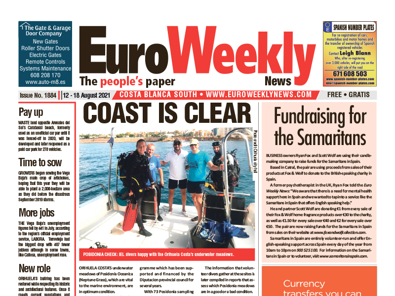 Costa Blanca South 12 - 18 August 2021 Issue 1884