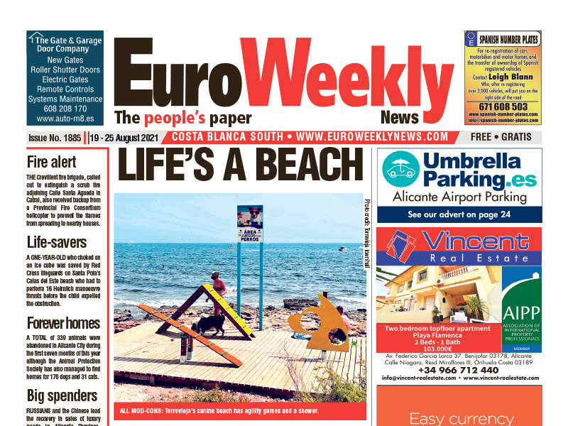 Costa Blanca South 19 - 25 August 2021 Issue 1885