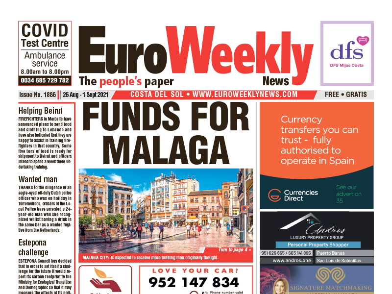 Costa del Sol 26 August - 1 September 2021 Issue 1886