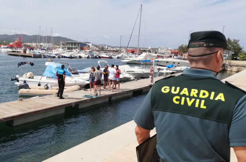 Guardia Civil officers took part in the operation
