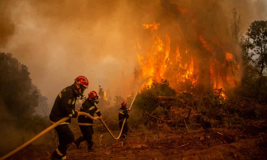 Firefighters in Greece battle new wildfires near the capital city Athens