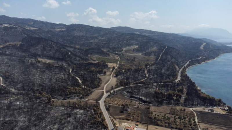 Greek island residents face aftermath of wildfire devastation