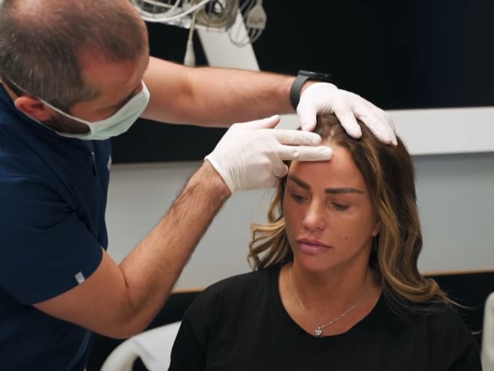 Katie Price 'sobs' as surgeon refuses to pull her skin into 'cat woman face'