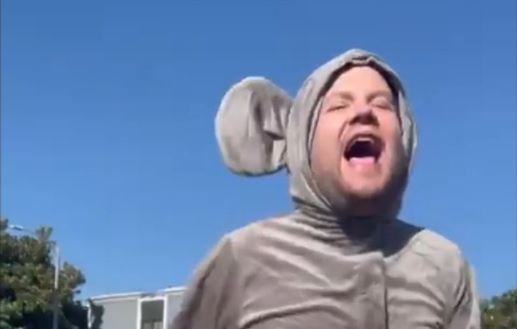 James Corden Gets Roasted For Blocking Traffic Dressed As Pelvic-Thrusting Mouse