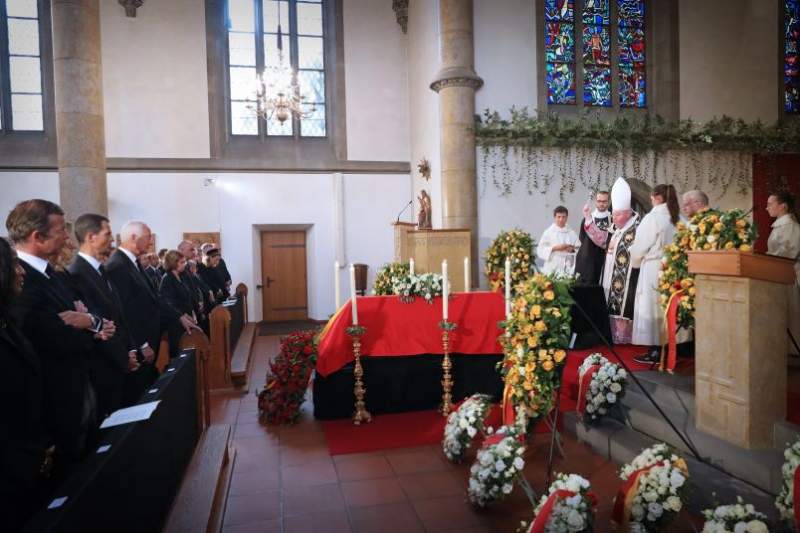 Queen Sofia attended the funeral in Vaduz Credit: Casa SM del Rey Twitter