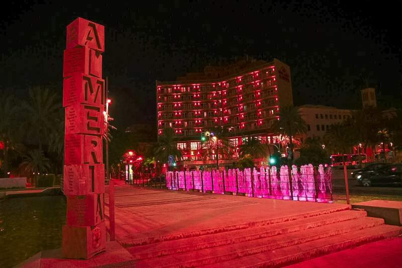 Almeria turns pink in support of rare disease